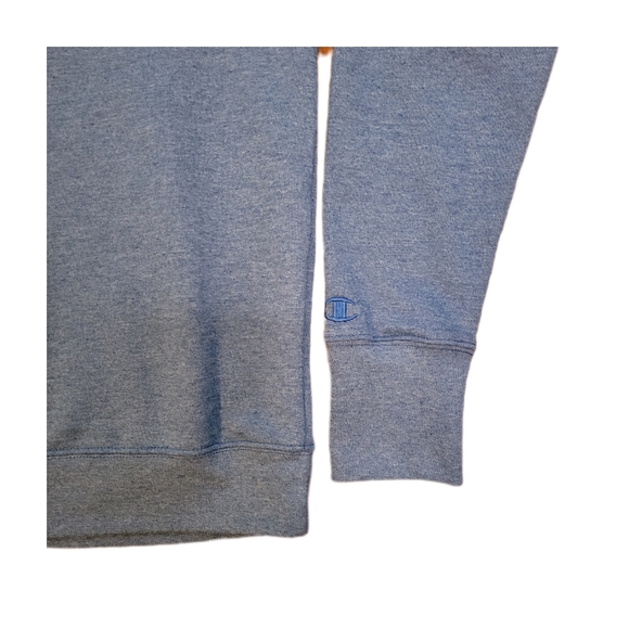 Champion Authentic Heathered Blue Crew Neck Sweatshirt Size M - Picture 5 of 9